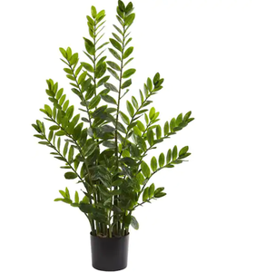 lot 58 image: Nearly Natura  Indoor 4 ft. Zamioculcas Artificial Plant Model # 8325 UPC Code # 192897096706
