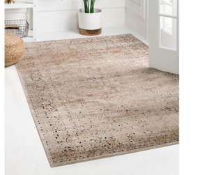 lot 74 image: Unique Loom Chateau Jefferson Beige 4 0 x 6 0 Area Rug Model # 3135982 UPC Code # 889919159579