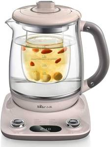 lot 78 image: Bear YSH-C18R1 Health-Care Beverage Tea Maker and Kettle, Electric Kettle with Infuser, 316 Stainless Steel & Glass Brew Cooker, 8-in-1 Programmable, 4 Range Temperature Warming Function, 1.8L, Pink