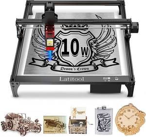 lot 79 image: Latitool F60 Laser Engraver, 10W Higher Accuracy Laser Cutter, 60W Laser Cutting Machine, Laser Cutter and Engraver Machine, Laser Engraver for Wood and Metal, 16 x 15