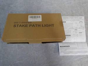 lot 40 image: D55 T Shaped Stake Path Lights...