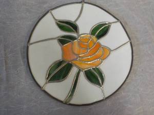 lot 41 image: 12 Diameter Stained Glass...