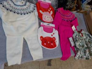 lot 42 image: 3-9 month New Baby Clothes and Bibs...