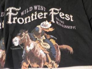 lot 69 image: 5 Frontier Fest T-shirts size Large...