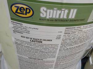 lot 78 image: 5 Gallon Pail ZEP Spirit II Ready t...