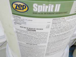 lot 79 image: 5 Gallon Pail ZEP Spirit II Ready t...