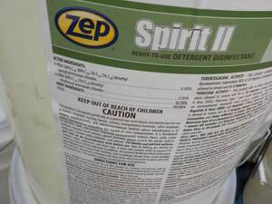lot 80 image: 5 Gallon Pail ZEP Spirit II Ready t...