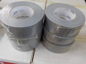 lot 87 image: 6 Rolls Uline Silver 1.89 x 60 yar...