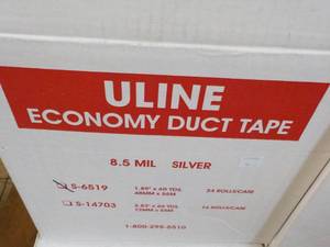 lot 90 image: 6 Rolls Uline Silver 1.89 x 60 yar...