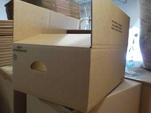 lot 110 image: 12 Boxes with Handles 15 x 23 x9...