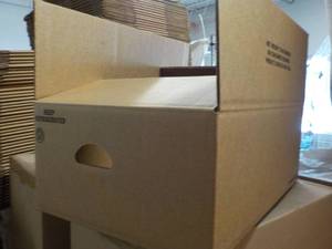 lot 111 image: 12 Boxes with Handles 15 x 23 x9...