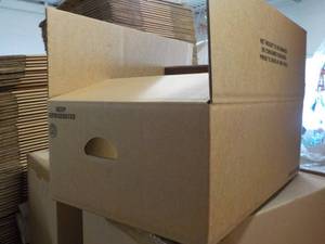 lot 112 image: 12 Boxes with Handles 15 x 23 x9...