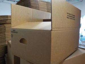 lot 113 image: 12 Boxes with Handles 15 x 23 x9...