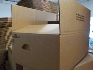 lot 114 image: 12 Boxes with Handles 15 x 23 x9...