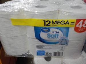 lot 145 image: 12 Mega Rolls Great Value 2 Ply Toi...