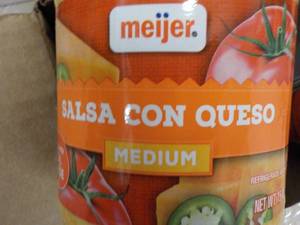 lot 150 image: 5 - 15 oz Jars Meijer Salsa Con Que...