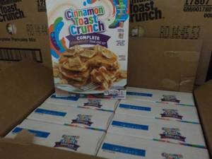 lot 158 image: 8 - 15.6 oz Boxes Cinnamon Toast Cr...