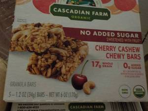 lot 192 image: Box of 6 ct Cascadian Farm Cherry C...