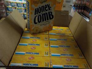 lot 199 image: 12 - 12.5 oz Post Honey Comb Cereal...