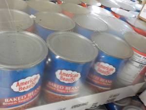 lot 221 image: 12 pack American Beauty Baked Beans...
