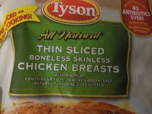 lot 281 image: 2 Frozen Pkgs Tyson Boneless Skinle...