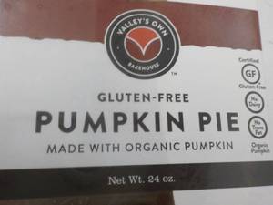 lot 286 image: 2 Gluten Free Pumpkin Pies just th...
