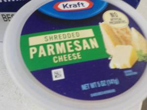 lot 309 image: 4 - 5 oz pkgs Kraft Shredded Parmesan Cheese Refrigerated