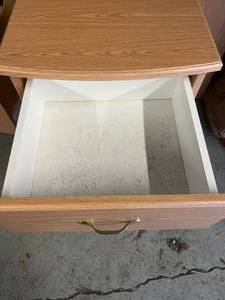 MC Healthcare 3 Drawer Patient Room Nightstand With Lockbox Attached Inside The 2nd Drawer - No Key (Can Be Purchased Online) Great Condition However Shelves Inside Need To Be Relined With Shelving Paper...See Pictures