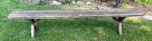 lot 150A image: Rustic Vintage Wooden Bench