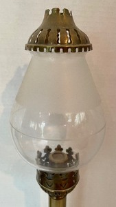 lot 37 image: Pair of Mid Century Brass Candle Holders
