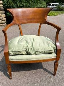 lot 127 image: Retro Wm. A. Berkley Wooden Padded Chair