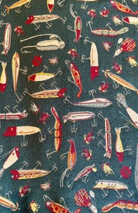 lot 161 image: Fishing Themed Throw Blanket