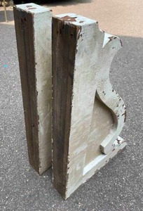 lot 155 image: Two Vintage Wooden Cornices
