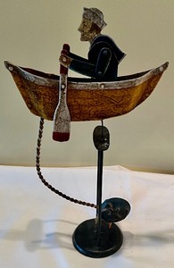 lot 81 image: Pair of Vintage Pendulum Swinging Figurines