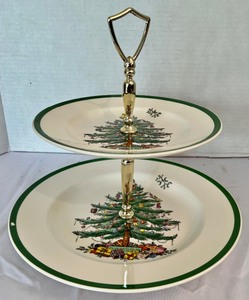lot 207 image: Christmas Tree Tidbit Tray