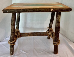 lot 208 image: Wooden Fish Stool