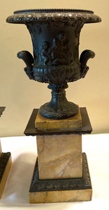 lot 193 image: Two Vintage Medici Vases on Marble Bases
