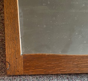 lot 196 image: Vintage Wood Framed Mirror