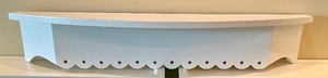 lot 259 image: Trio of White Wall Mount Shelves