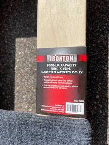 lot 403 image: Two Irontron 1000 Lb Capacity Movers Dollys