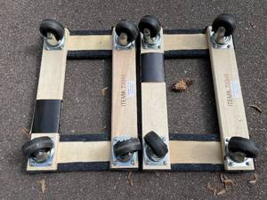 lot 413 image: Two Haulmaster 1000 Lb Movers Dollys