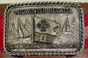 lot 459 image: Vintage Midwinter Regatta Belt Buckle