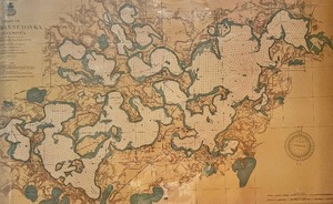 lot 467 image: Unframed Map of Lake Minnetonka