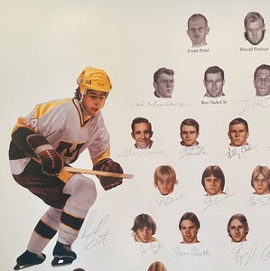 lot 472 image: Legend on Ice Autographed Unframed Print by Karl Jaeger