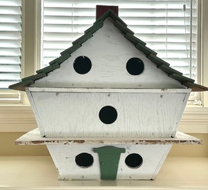 lot 11A image: Antique Wooden Martin Bird House