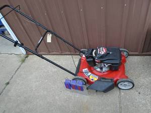 Yard Machine 20 push lawn mower. Lightly used. Tested & works. As shown.