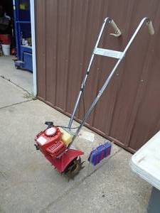Mantis mini rototiller. Looks lightly used. Tested & works. As shown.