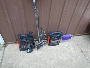 Sigma trolling motor & 2 jump packs. One takes a little charge. The other does not. As shown.