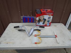 Home medic neck massager & exercize equipment. As shown.