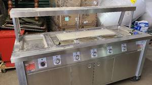 Servolift Eastern Model 501-5HC Steel Food Warming Table with blockers